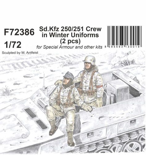 CMK Sd.Kfz 250/251 Crew in Winter Uniforms 1/72 1:72 (129-F72386)