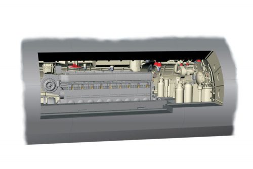 CMK U-Boot IX Diesel Engine section 1:72 (129-N72017)