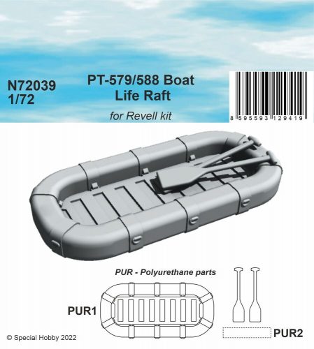 CMK PT-579/588 Boat Life Raft 1/72 1:72 (129-N72039)