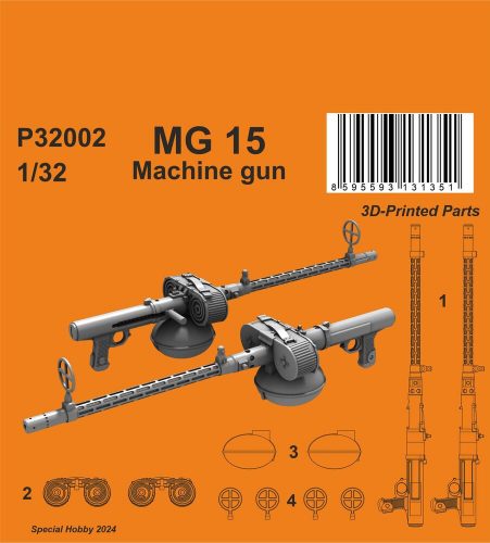 CMK MG 15 Machine gun (2 pcs) 1:32 (129-P32002)