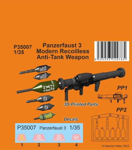 CMK Panzerfaust 3 - Modern Recoilless Anti-tank Weapon 1:35 (129-P35007)