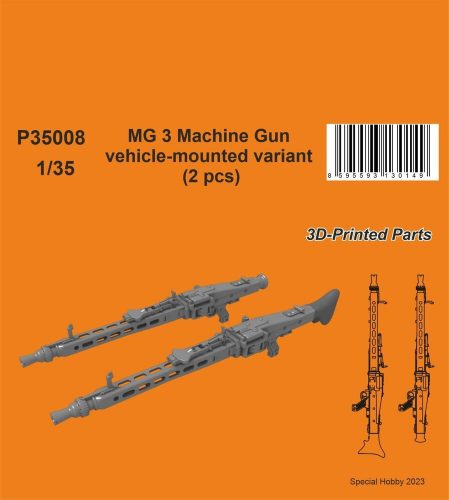 CMK MG 3 Machine Gun - vehicle-mounted variant (2 pcs) 1:35 (129-P35008)