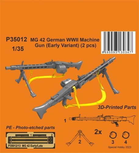 CMK MG 42 German WWII Machine Gun (Early Variant) 1:35 (129-P35012)