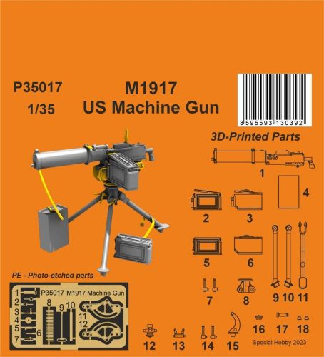 CMK M1917 US Machine Gun 1:35 (129-P35017)