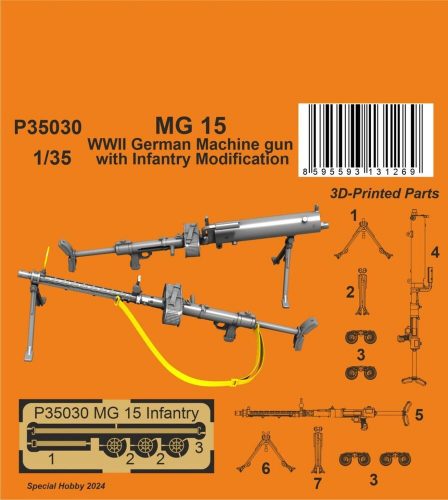 CMK MG 15 Machine Gun with Infantry Modification 1:35 (129-P35030)