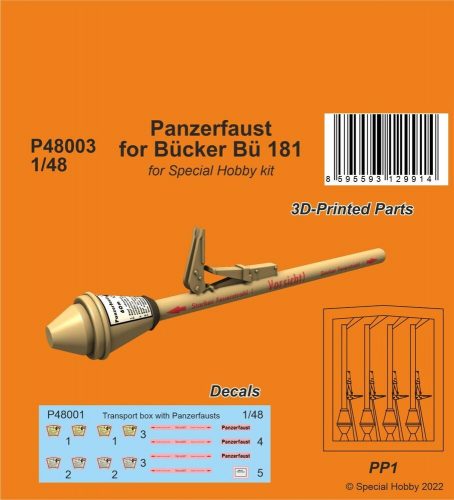 CMK Panzerfaust for Bücker Bü 181 1:48 (129-P48003)