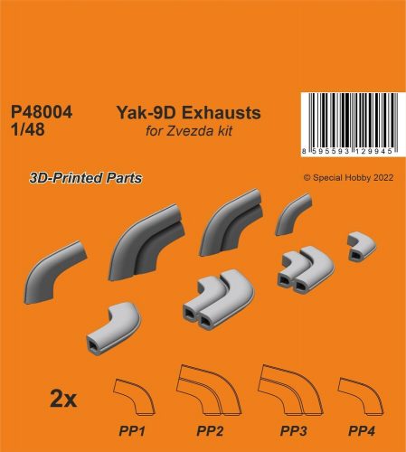 CMK Yak-9D Exhausts 1:48 (129-P48004)