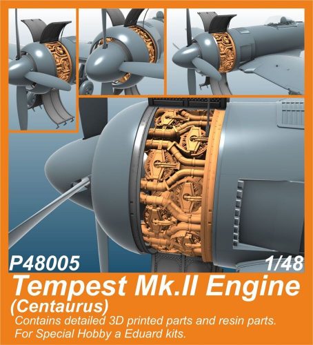 CMK Tempest Mk.II Engine (Centaurus) for SH and Eduard kits 1:48 (129-P48005)