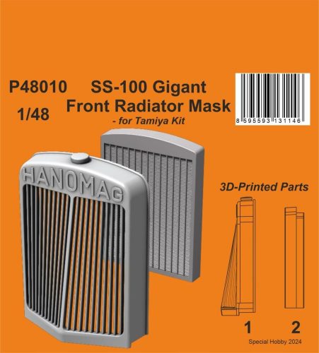 CMK SS-100 Gigant Front Radiator Mask 1:48 (129-P48010)