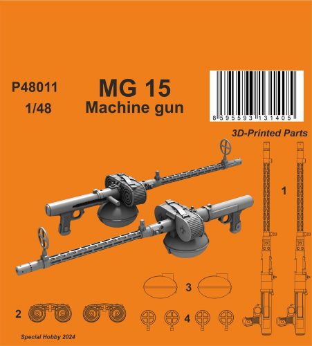 CMK MG 15 Machine gun (2 pcs.) 1:48 (129-P48011)