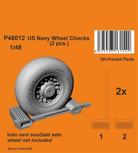 CMK US Navy Wheel Chocks 1:48 (129-P48012)