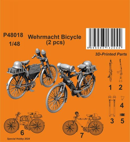 CMK Wehrmacht Bicycle (2 pcs) 1:48 (129-P48018)