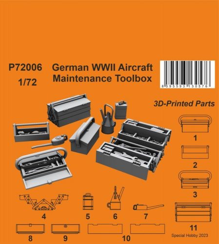 CMK German WWII Aircraft Maintenance Toolbox 1:72 (129-P72006)