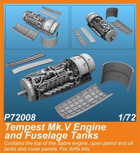 CMK Tempest Mk.V Engine and Fuselage Tanks for Airfix kit 1:72 (129-P72008)