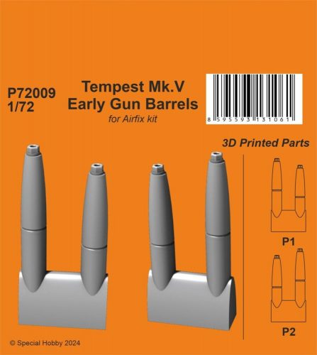 CMK Tempest Mk.V Early Gun Barrels 1:72 (129-P72009)