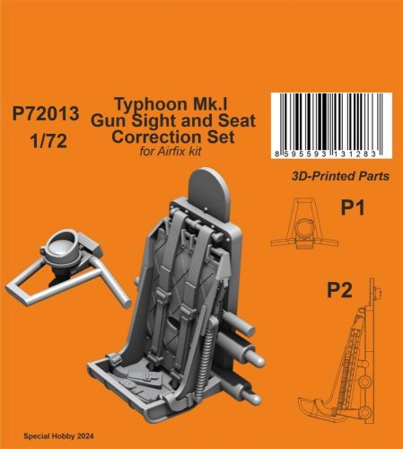 CMK Typhoon Mk.I Gun Sight and Seat Correction Set 1:72 (129-P72013)