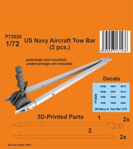 CMK US Navy Aircraft Tow Bar (2 pcs.) 1:72 (129-P72020)