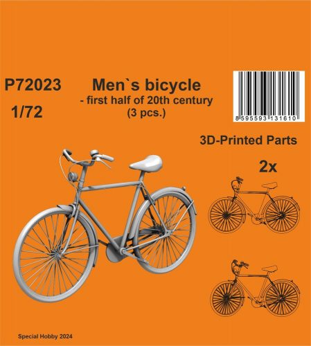 CMK Men's bicycle - first half of 20th century (3 pcs.) 1:72 (129-P72023)