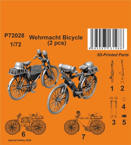 CMK Wehrmacht Bicycle (2 pcs) 1:72 (129-P72028)