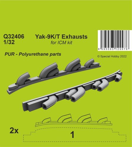 CMK Yak-9T Exhausts 1:32 (129-Q32406)