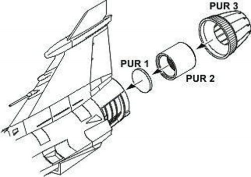 CMK JAS-39C/D Exhaust nozzle for Italeri kit  (129-Q48066)