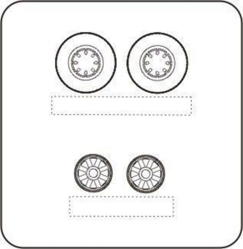 CMK Hellcat wheels with moulded eight spoked discs für Hasegawa Bausatz  (129-Q48095)