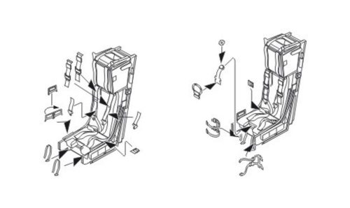 CMK Hawk T.Mk.I Ejection seats 1:48 (129-Q48102)