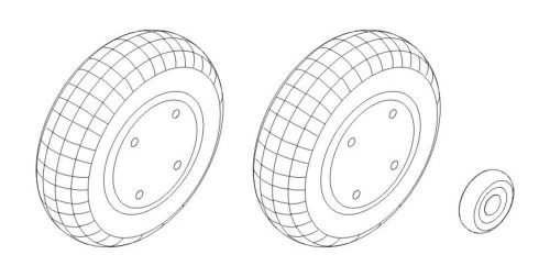 CMK Boomerang/ Wirraway wheels 1:72 (129-Q72146)