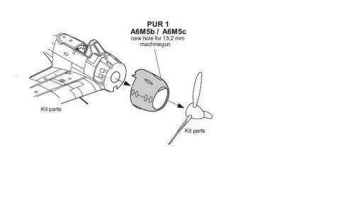 CMK A6M5b/c Zero-Cowling with 13,2mm Machine 1:72 (129-Q72188)