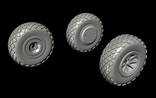 CMK P-40 Wheels-Cross Tread f.Special Hobby 1:72 (129-Q72297)