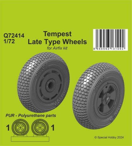 CMK Tempest Late Type Wheels 1:72 (129-Q72414)