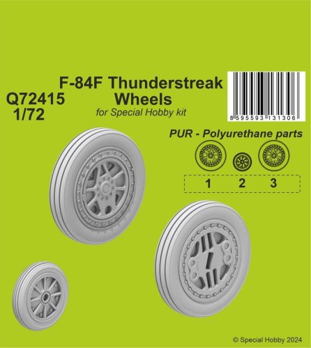 CMK F-84F Thunderstreak Wheels / for Special Hobby kits 1:72 (129-Q72415)