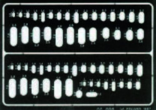 Eduard Ovale Gravierschablone 1:72 (00006)