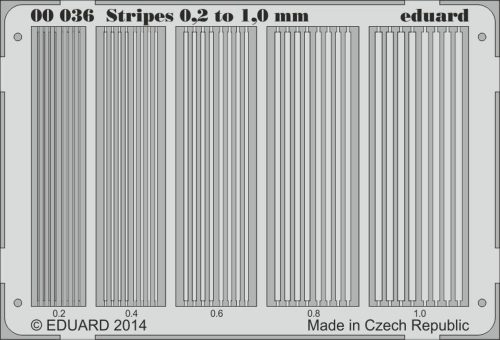 Eduard Stripes 0.2 to 1 mm  (00036)