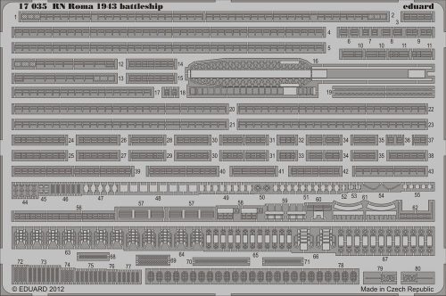 Eduard RN Roma 1943 battleship for Trumpeter 1:700 (17035)