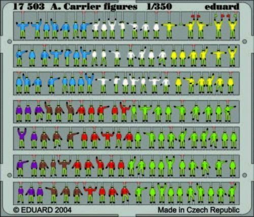 Eduard Flugzeugträger Personal Figuren bemalt Fotoätzsatz 1:350 (17503)