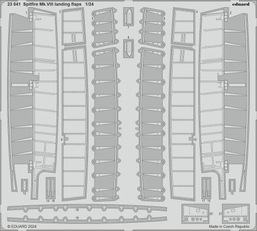 Eduard Spitfire Mk.VIII landing flaps AIRFIX 1:24 (23041)