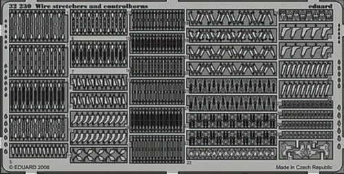 Eduard Wire stretchers & controlhorns 1:32 (32230)