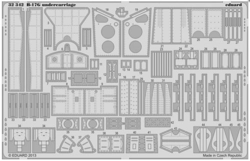 Eduard B-17G undercarriage 1:32 (32342)