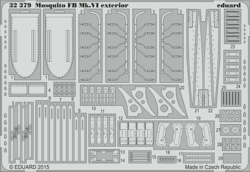 Eduard Mosquito Mk.VI exterior for Tamiya 1:32 (32379)