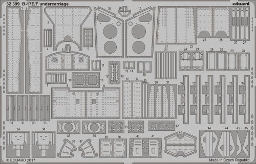 Eduard B-17E/F undercarriage for HKM 1:32 (32399)