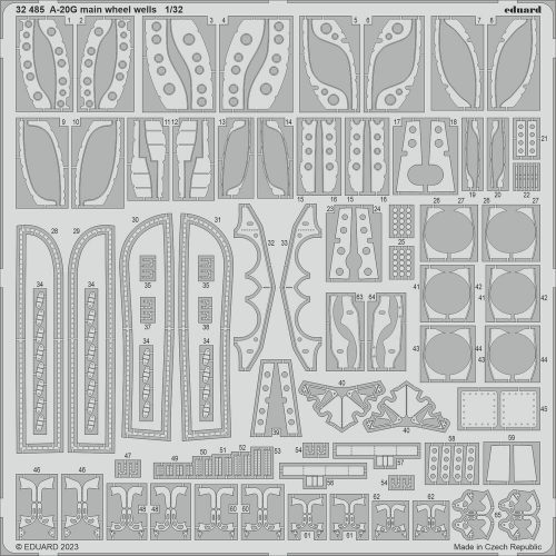 Eduard A-20G main wheel wells 1/32 HKM 1:32 (32485)