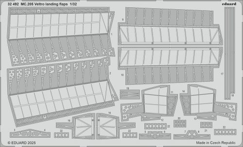 Eduard MC.205 Veltro landing flaps  ITALERI 1:32 (32492)