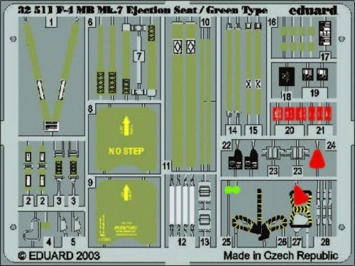Eduard F-4 Phantom II ejectin seat/green type für Tamiya Bausatz 1:32 (32511)