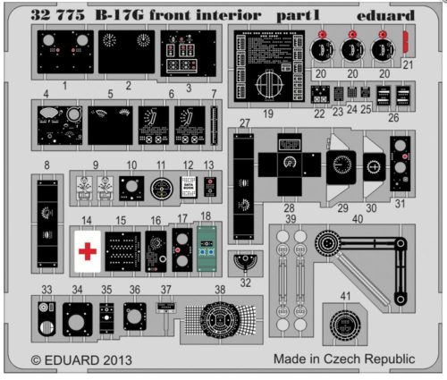 Eduard B-17G front interior S.A. for HK Models 1:32 (32775)