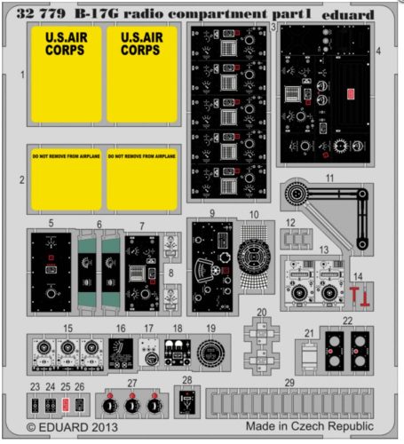 Eduard B-17G radio compartment S.A. f.HK Models 1:32 (32779)