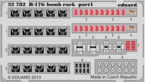 Eduard B-17G bomb rack for HK Models 1:32 (32782)