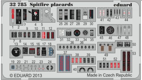 Eduard Spitfire placards 1:32 (32785)