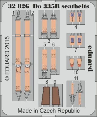 Eduard Do 335B seatbelts for Hong Kong Mod. 1:32 (32826)