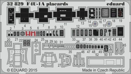 Eduard F4U-1A placards for Tamiya 1:32 (32829)